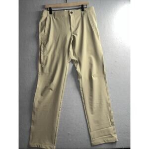 HI-TEC Men's Cross Functional Performance Relaxed Fit Pants Size 32x34 Beige